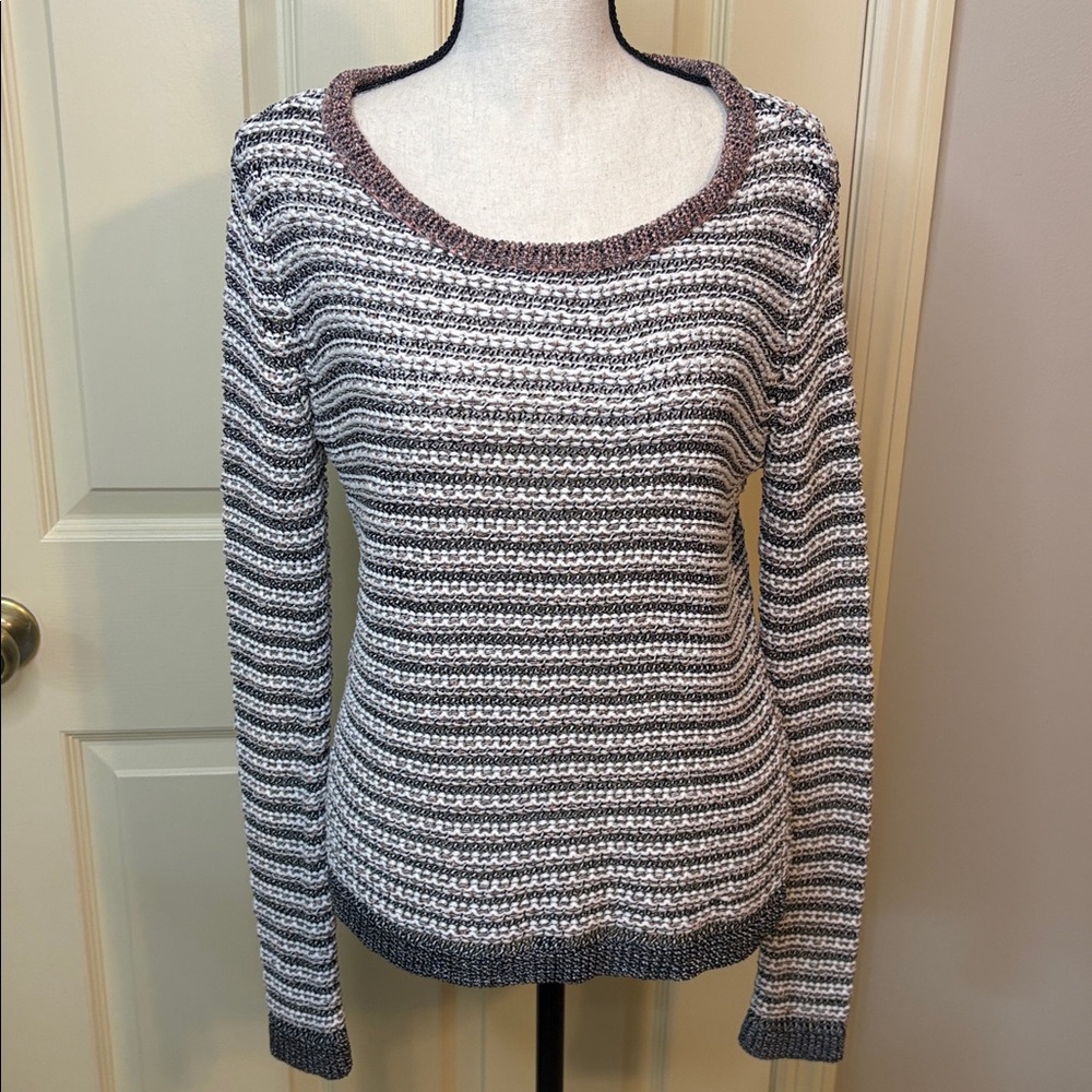 Rag & Bone Striped Ribbon Pullover Sweater size S